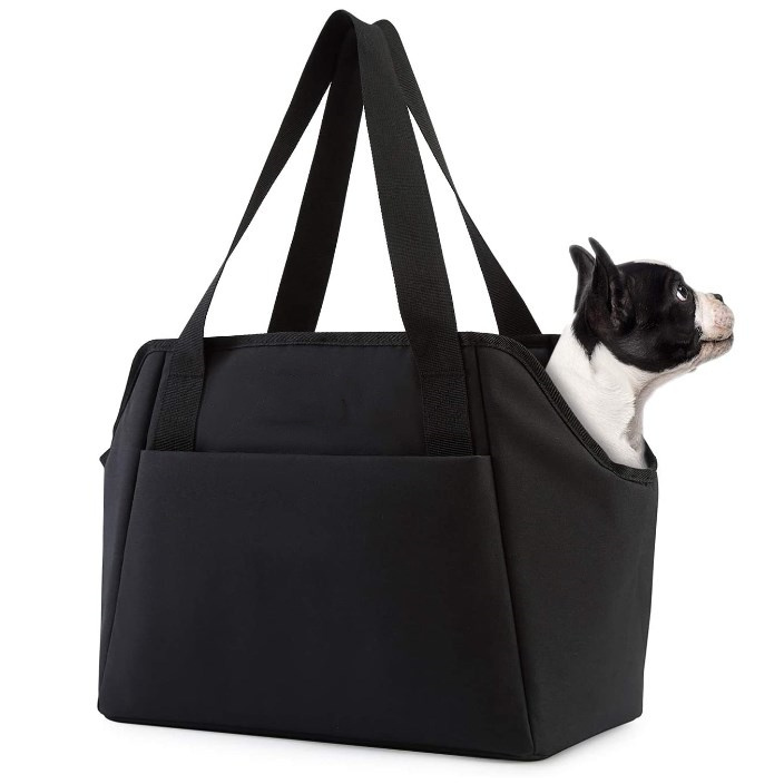 Custom Adjustable Portable Small Dog Carrier Purse With Pockets For Subway Shopping Hiking