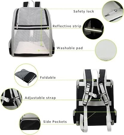 Innovative Traveler Bubble Backpack Pet Carrier for Cats and Dogs