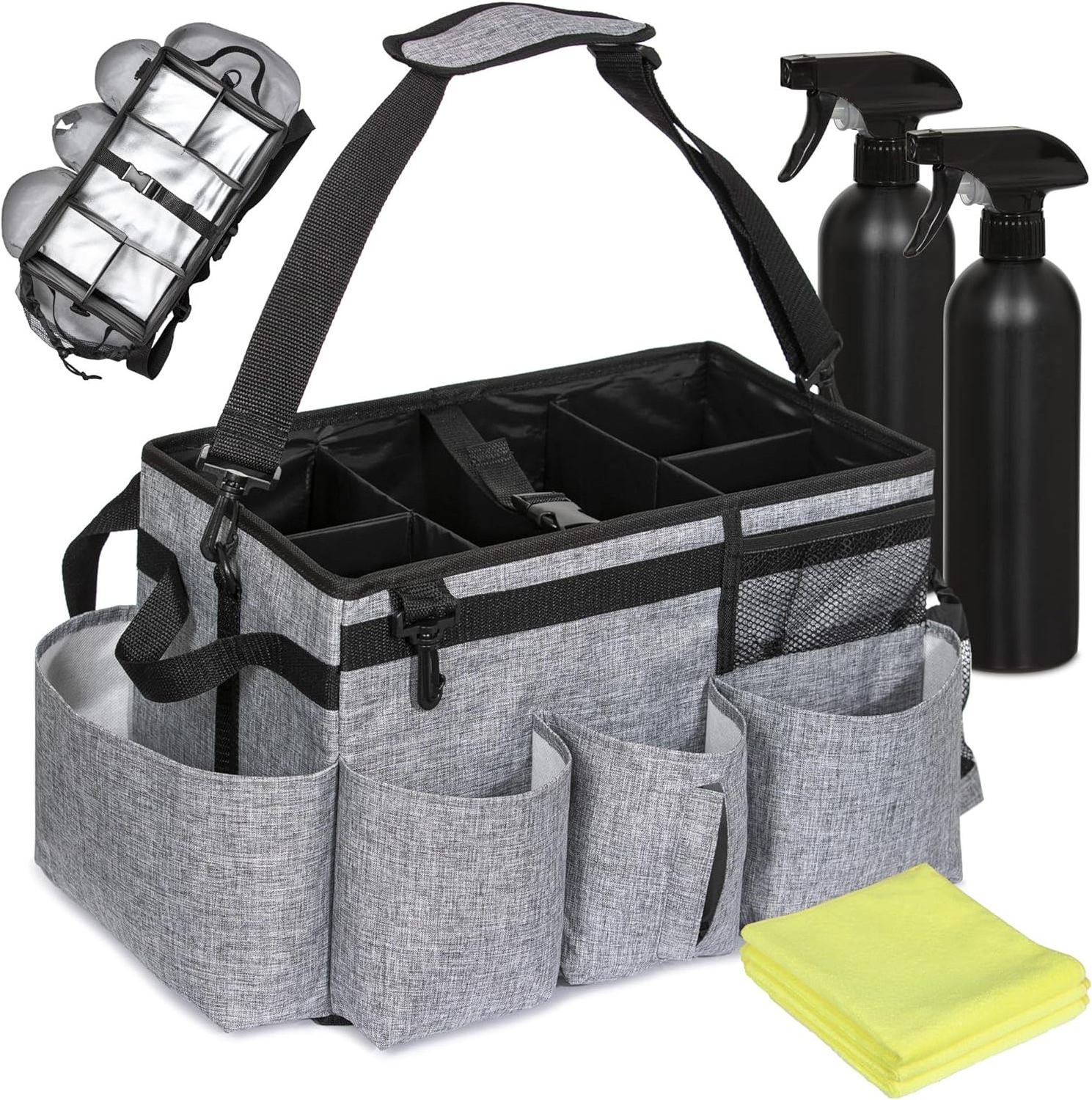 2024 Water Resistant Light Weight Cleaners And Housekeepers Cleaning Caddy Bag Pack