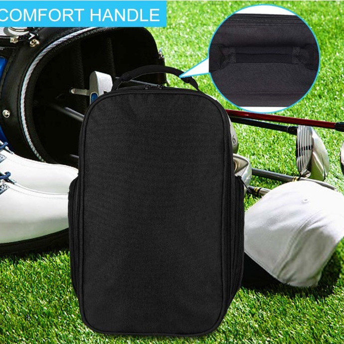 Wholesale Factory Black Men Women Sports Travel Zippered Baseball Soccer Golf Shoe Bag