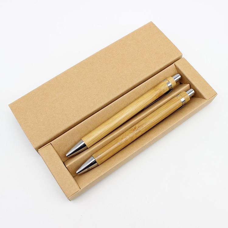 hot selling natural bamboo pens with custom logo Eco friendly bamboo ballpoint pen for advertising