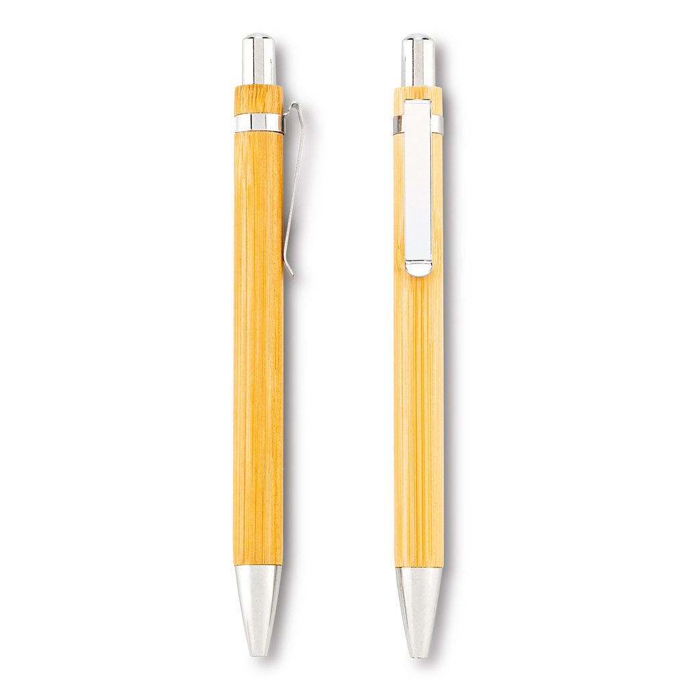 hot selling natural bamboo pens with custom logo Eco friendly bamboo ballpoint pen for advertising