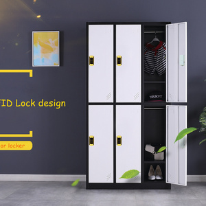 Cheap Keyless locks safe 6 door Casillero steel gym storage lockers metal clothes locker cabinet