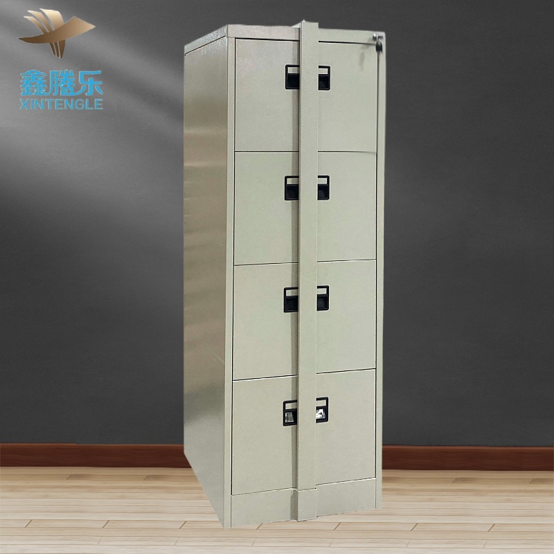 Cheap price Malaysia Office Furniture Lockable Metal 4 Drawer Filing Cabinet with Locking Bar