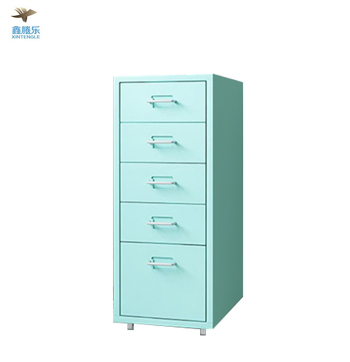 Foshan Factory Direct Sale Best Supplier Iron Filing Cabinet home and Office Furniture 5 drawers cabinet