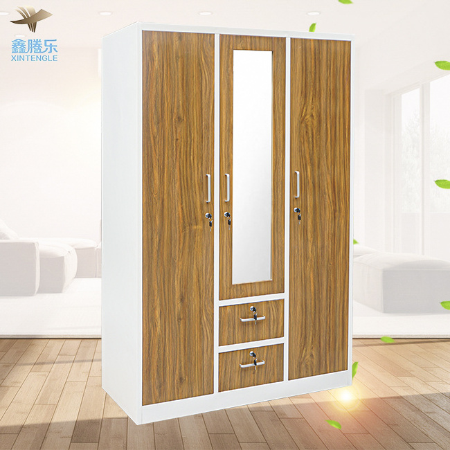 Guangzhou foshan factory direct sale Factory supply almirah wardrobe metal wardrobe closet cupboard wardrobe