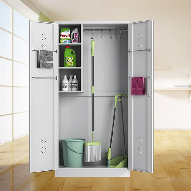 Factory Cheap Price Mop And Furniture Supplies Model Cleaning Closet Bathroom Broom Storage Cabinet