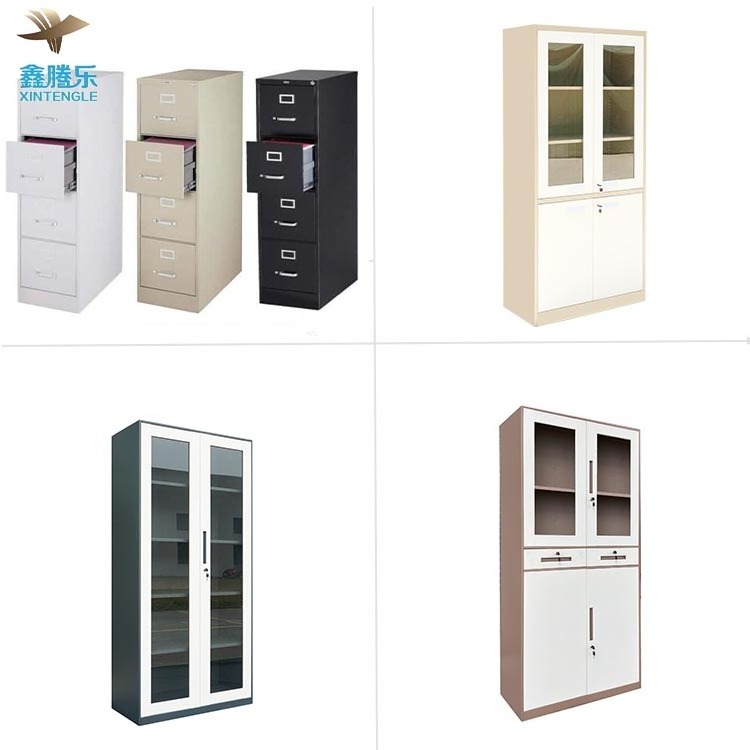 Archivadores Office Metal Storage File Cabinet with lock 2 Doors steel cupboard filling cabinet and Shelves lemari besi archiva