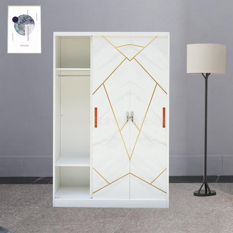 2023 Hot Selling  Smart  Clothes Locker 3 swing door cupboard clothes storage steel locker