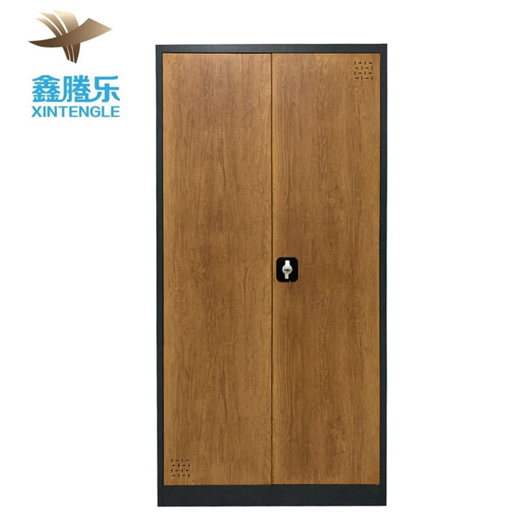 2024 Modern Design Bedroom Furniture Customized Wooden Transfer Steel Wardrobes