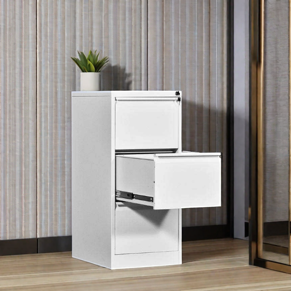 Legal Size Office 3-Tier A4 Metal Filing Cabinet Hanging File Alacena de Metal Dolap Kabinet Logam