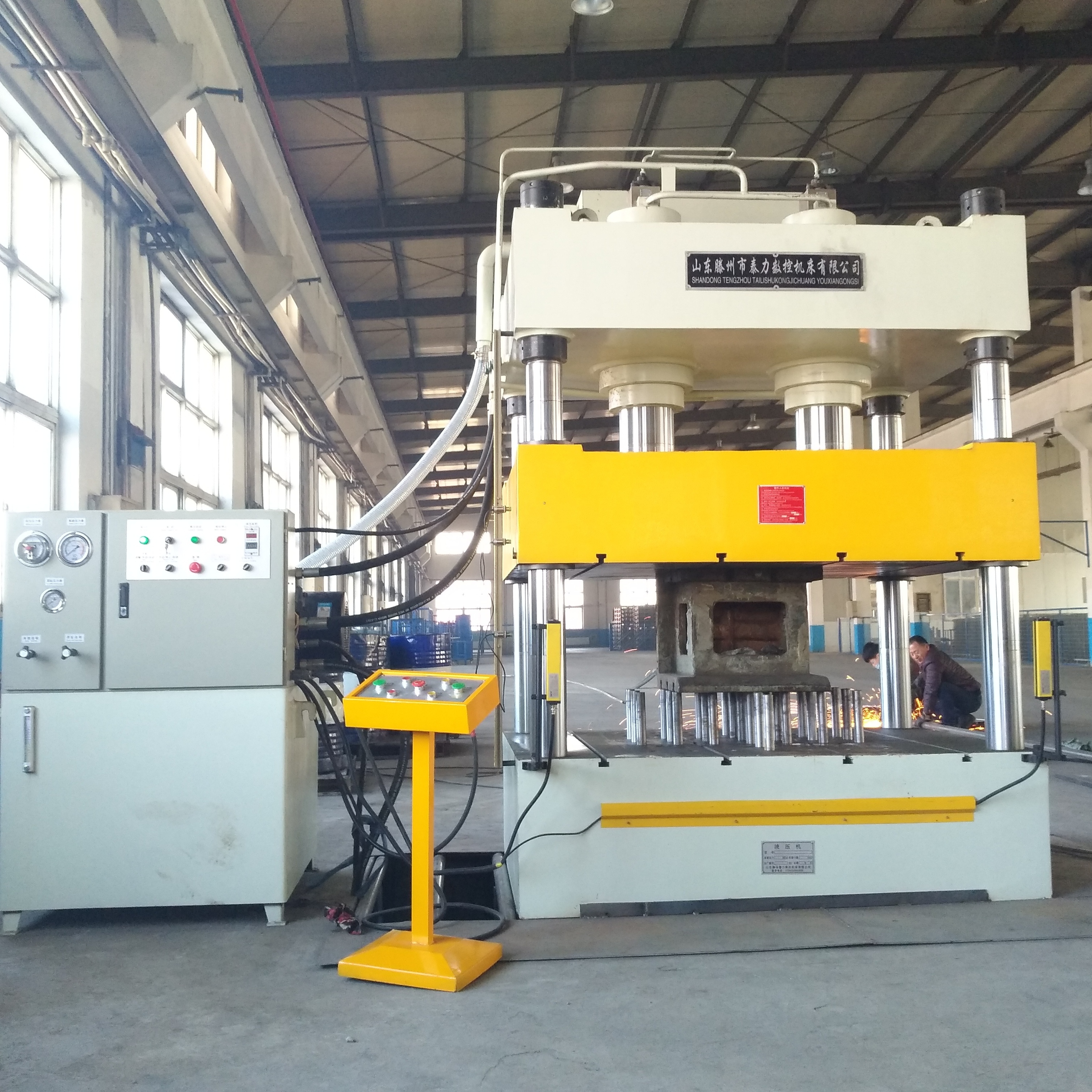 hydraulic shop press 500 ton  press four pillar lab hydraulic press machine deep drawing forming  pots and pallets