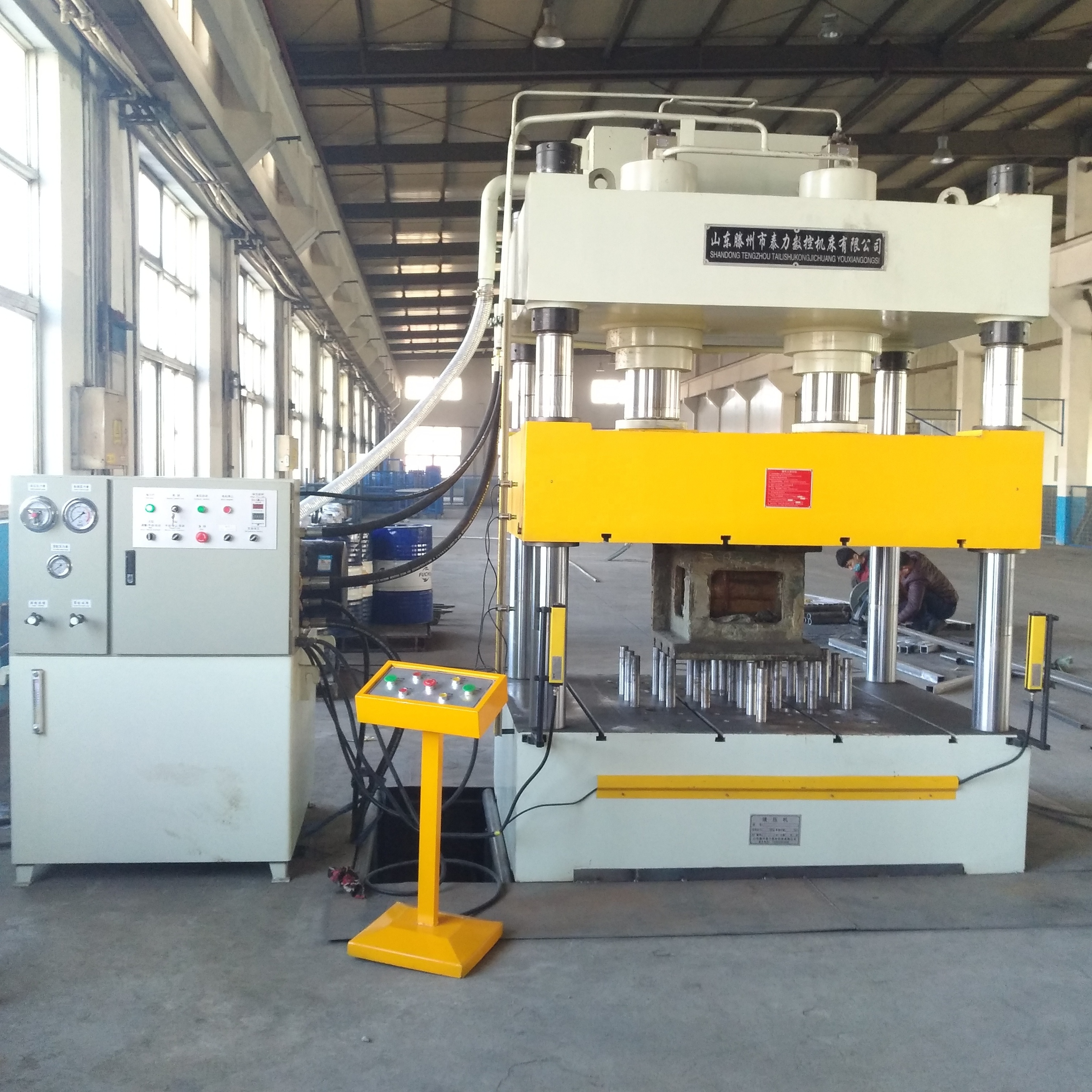 hydraulic shop press 500 ton  press four pillar lab hydraulic press machine deep drawing forming  pots and pallets