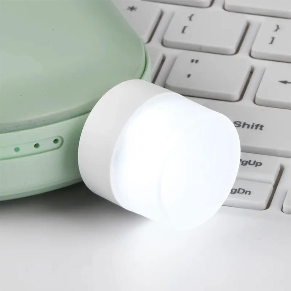 USB Lights by Night, Mini LED Bulb, Plug-in ,Warm White, Compact, Ideal for Bedroom, Bathroom,Nursery Hallway