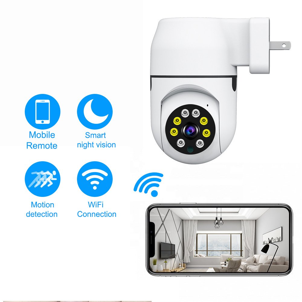 YIIOT Bulb Camera 5g Euclide plug Wireless night vision PTZ 360-degree panoramic WIFI bulb socket Camara