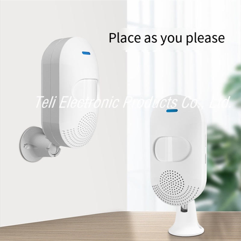 wifi independent infrared alarm PIR motion sensor connected to mobile phone Doodle smart APP wireless human movement detector