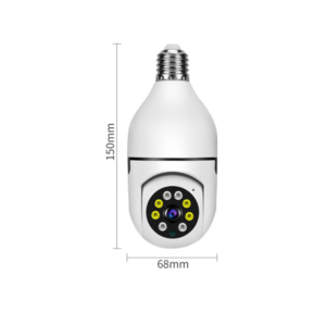 Ceiling Mount AC Power Bulb Light Wireless Camera 90 Degree 360 YI IOT Wifi Camera Bulb with Camera