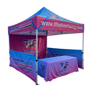 Outdoor Custom Printed  3x3 Pop Up  Gazebo Tent With Sides