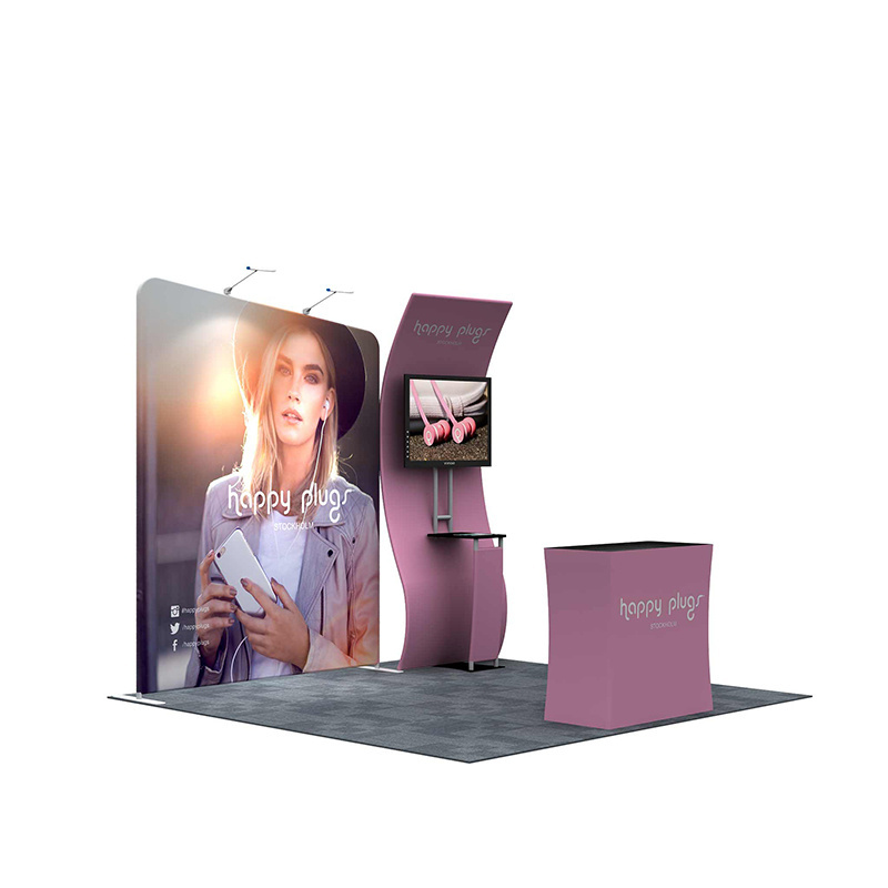 Aluminum Easy Tube 10x10 modular Custom Trade Show Portable 3x3 Size Exhibition Booth