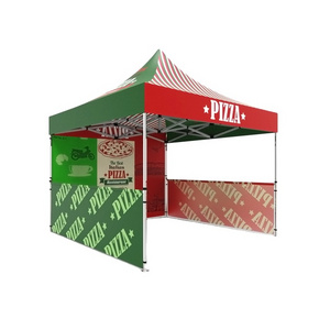 Marketing promotion advertising Pizza commercial single side printed gazebo canopy tent with sides