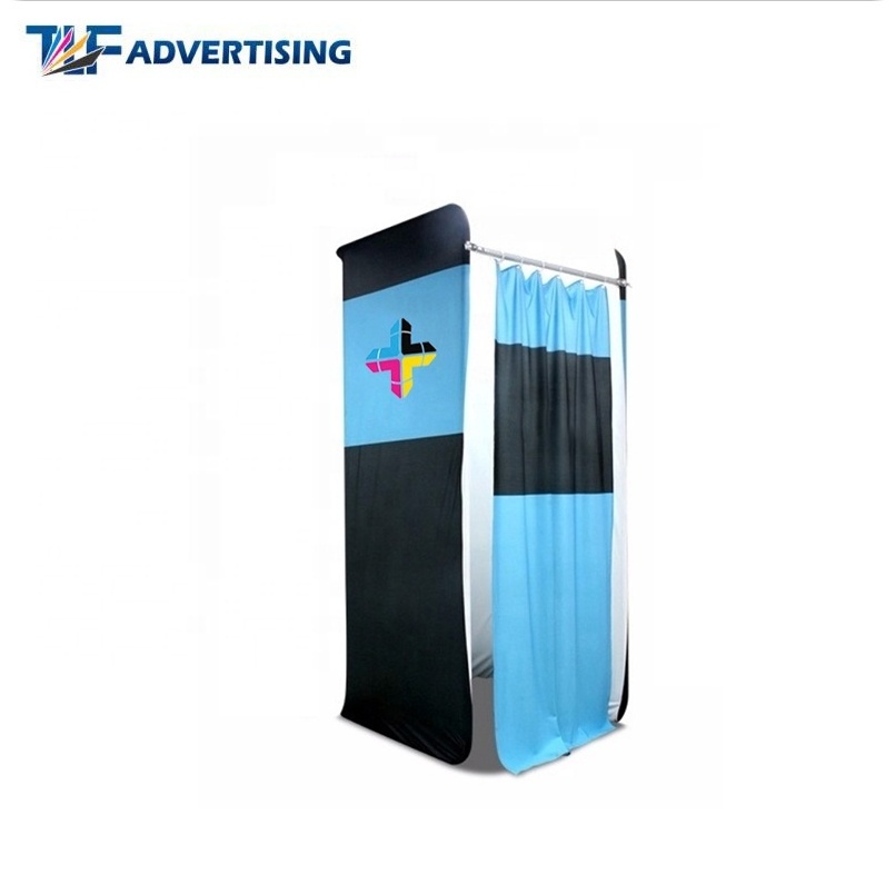 2018 hot sale mobile changing room advertising fabric tube displays portable dressing room