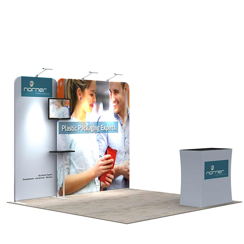 Aluminum Easy Tube 10x10 modular Custom Trade Show Portable 3x3 Size Exhibition Booth