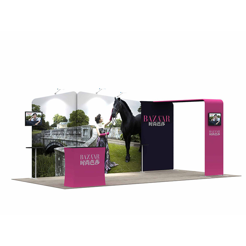 Aluminum Easy Tube 10x10 modular Custom Trade Show Portable 3x3 Size Exhibition Booth