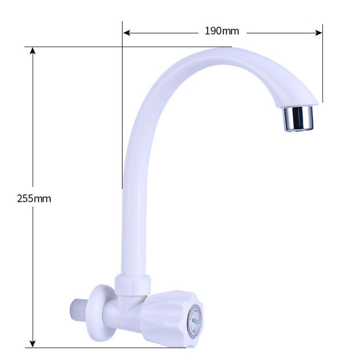 Bestselling Porcelain White PVC Plastic Kitchen Faucet