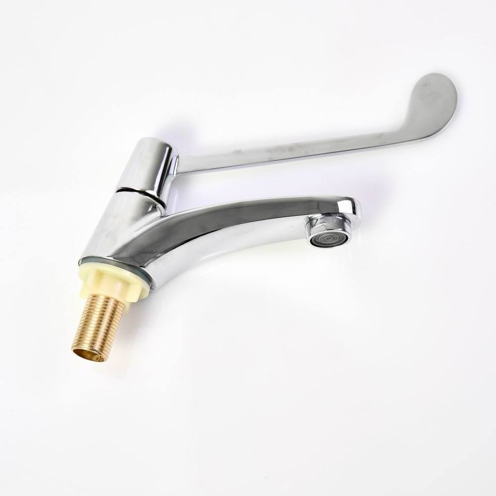 New Medical Basin Faucet Taps Custom Deck Mounted Chrome Plated Cold Water Long Handle Faucet