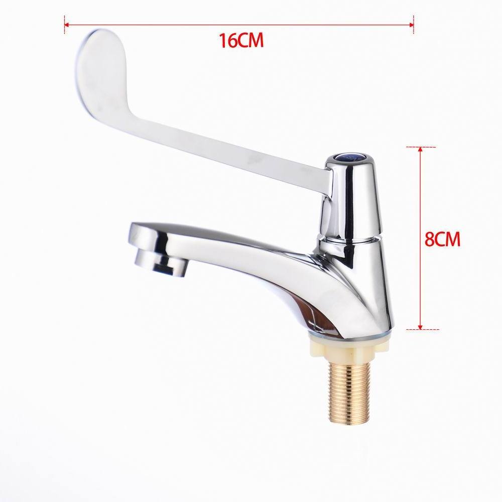 New Medical Basin Faucet Taps Custom Deck Mounted Chrome Plated Cold Water Long Handle Faucet