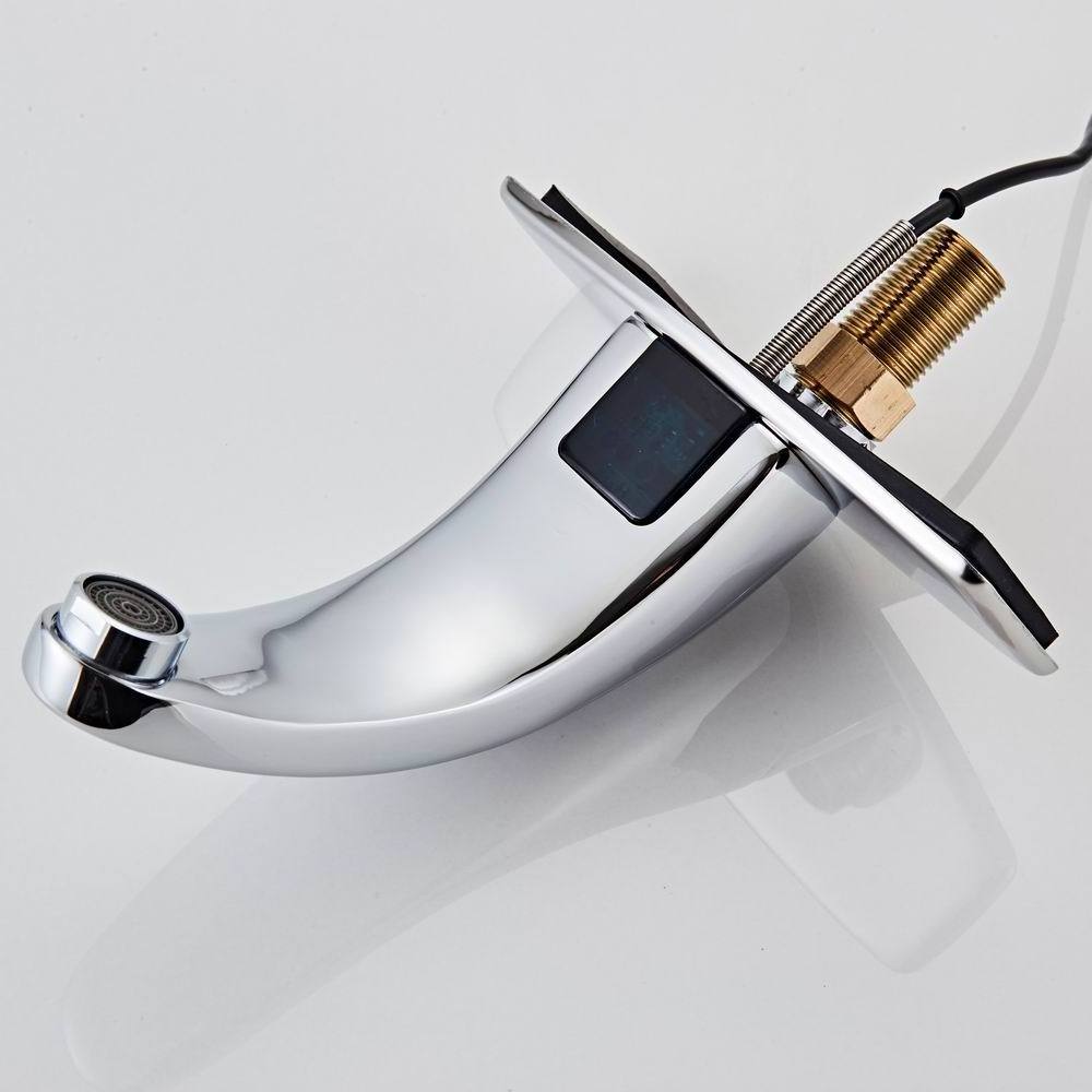 Bathroom Copper Brass Touchless Smart Basin Faucet Mixer Automatic Infrared Touch Sensor Sink Water Tap