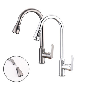 New Modern Style Pull Out Kitchen Faucet Zinc Alloy Pull Down Mixer Sink Faucet Sprayer Kitchen Taps