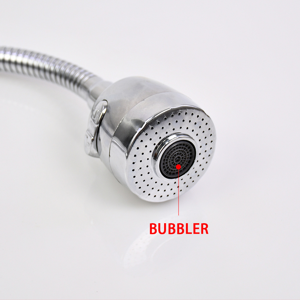 Wholesale Wall Flex Kitchen Faucet Single Handle Sink Cold Water Hose Zinc Alloy Tap