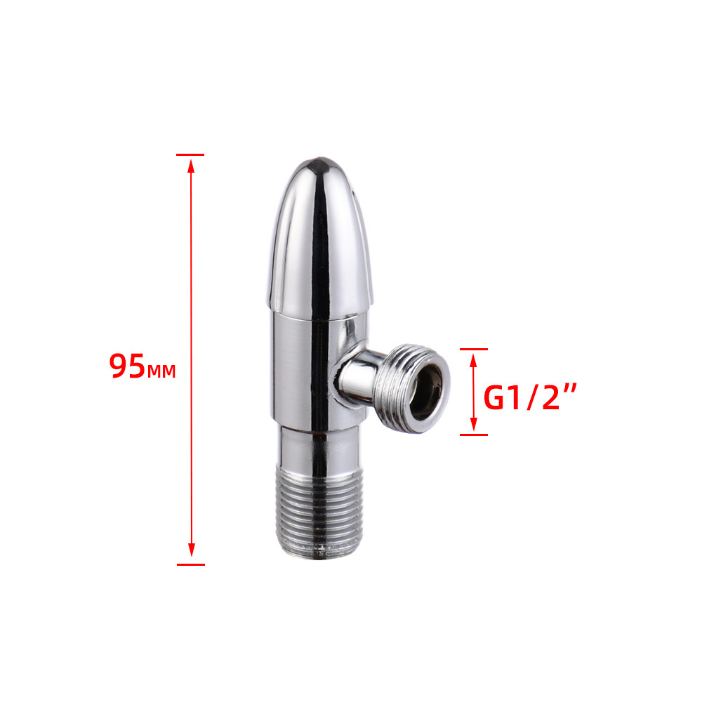 Factory Direct Wholesale Stainless Steel Angle Valve Bathroom Wash Basin Sus304 1/2 Angle Stop Valve Toilet