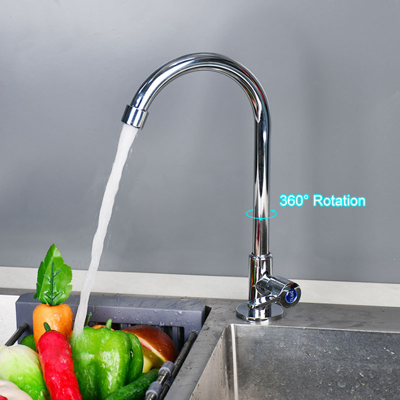 Hight Quality Cold Water Tap Kitchen Sink Faucet SUS Single Hole Kitchen Faucet Customized Brand