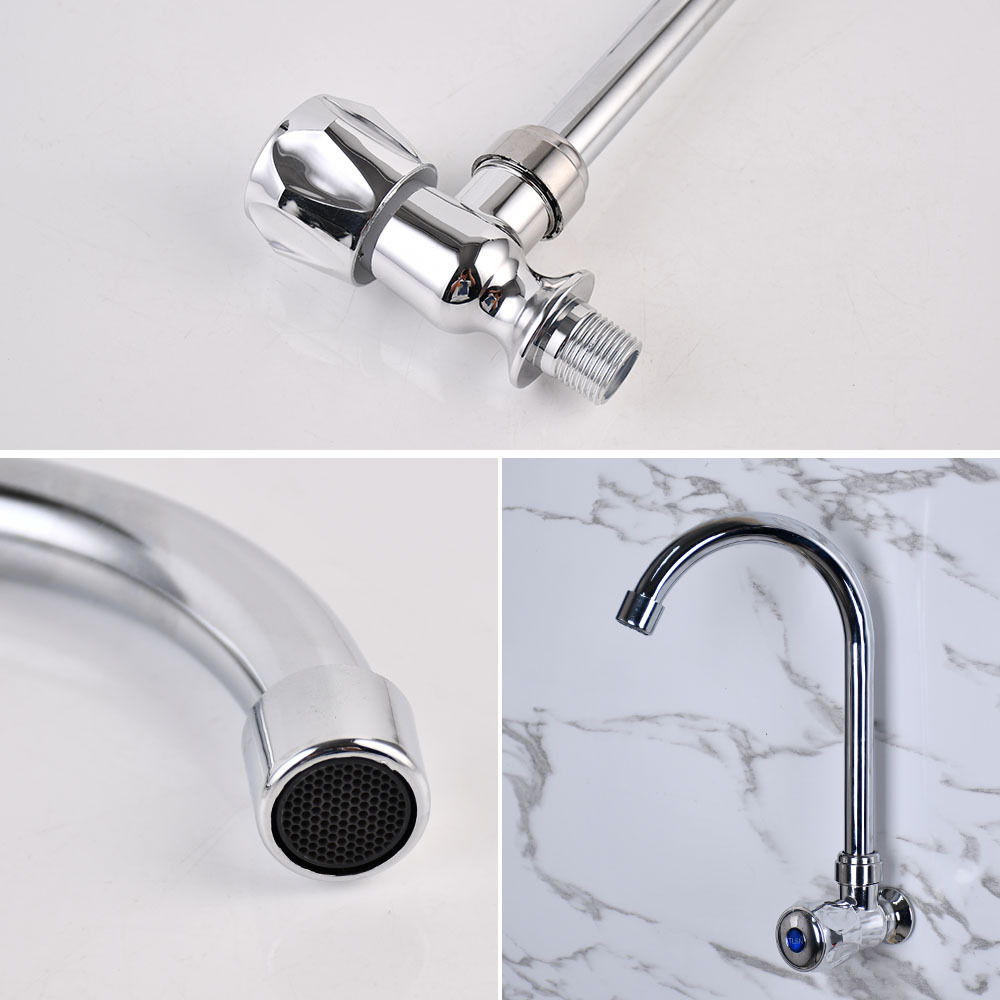 Oem Custom Design ABS Plastic Wall Mounted Kitchen Faucet Single Handle Kitchen Tap China Faucet Factory