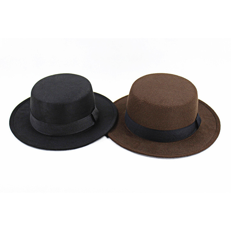 Wholesale Women Men Kids Children Wide Brim Felt Cheap Fedora Hats