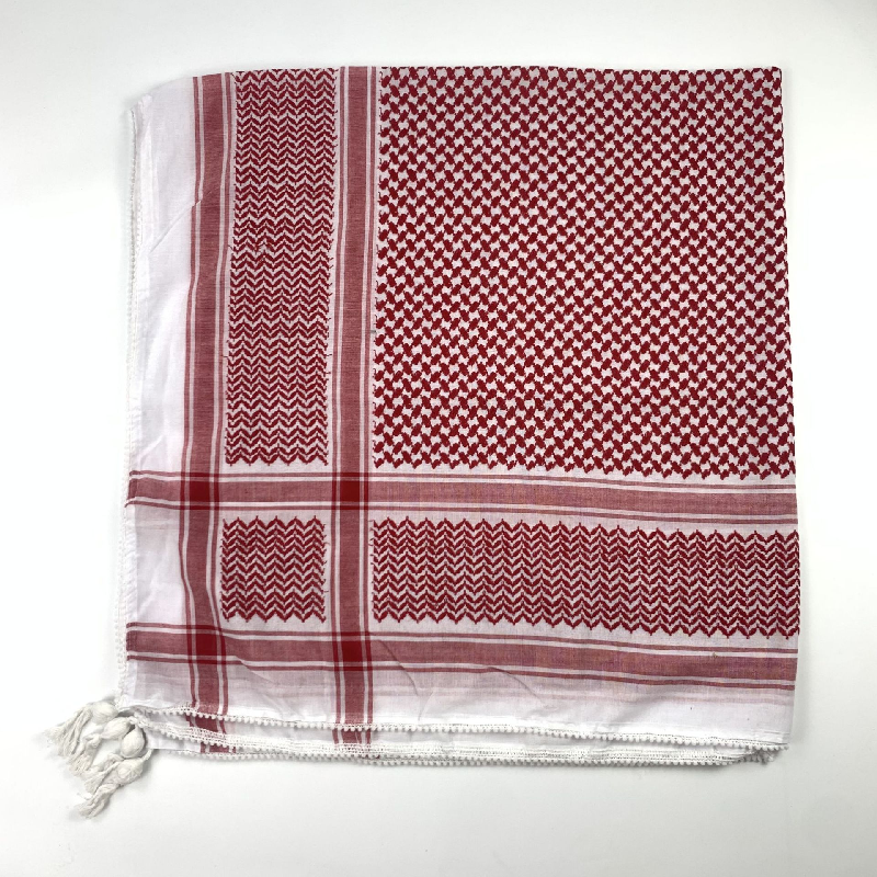 Wholesale 125*125cm Yashmagh Shemagh Arab Men Arafat Head Scarf Keffiyeh Tassel Square Palestine Scarf