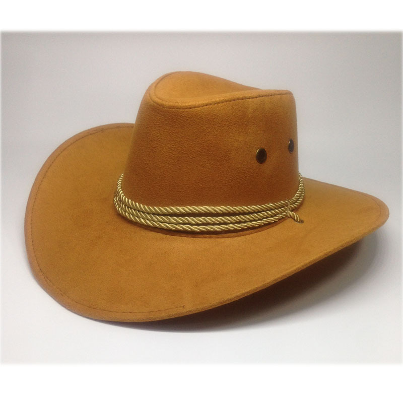 Wholesale Low MOQ Men Women Western Wool Felt Suede Cowgirl Cowboy Hat