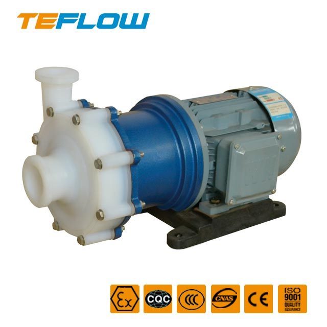 F46 lined magnetic drive alloy pumps for sodium hydroxide Unloading