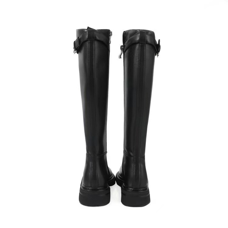 Customize Men and Lady Leather Horse Riding knee height women cowboy leather knight boots Rain Boots