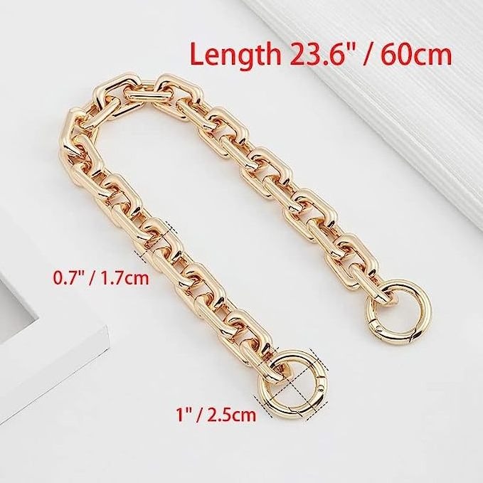 High Quality Fashion Heavy Chunky Bag Chain Metal Purse Handle Handbag Shoulder Strap Replacement Dumpling Cloud Pouch Chain