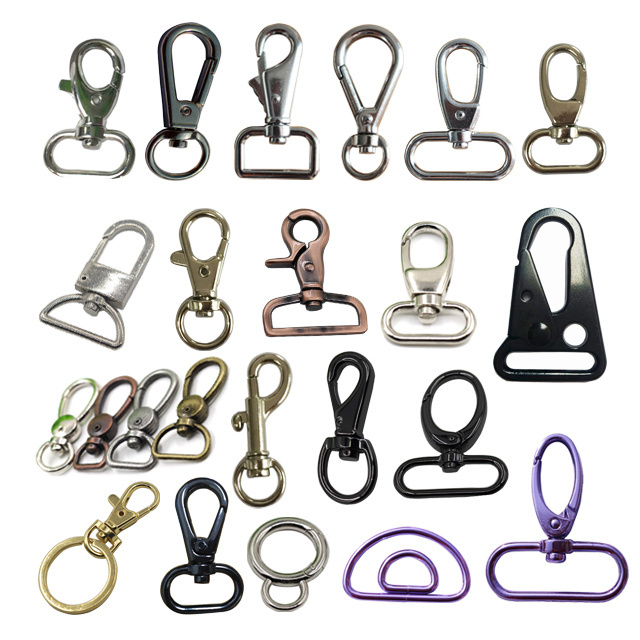 Wholesale Zinc Alloy Metal Lobster Clasps Clips Swivel Snap Hook For Handbag Accessories Pet Dog Collar