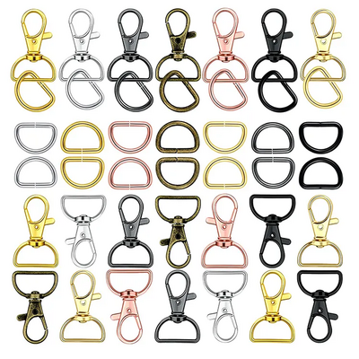 High Quality Purse Hardware Bag Making Swivel Snap Hooks D Ring Slide Buckle for Bag Making Bag Accessories