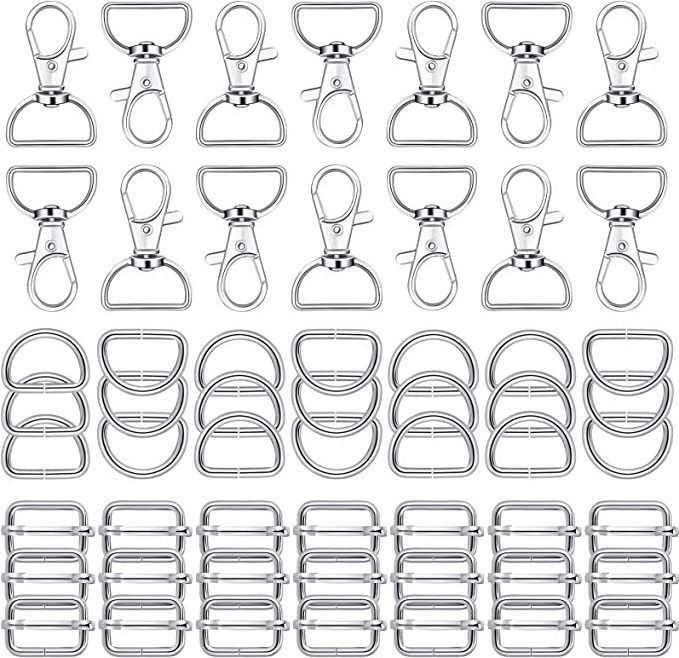 High Quality Purse Hardware Bag Making Swivel Snap Hooks D Ring Slide Buckle for Bag Making Bag Accessories