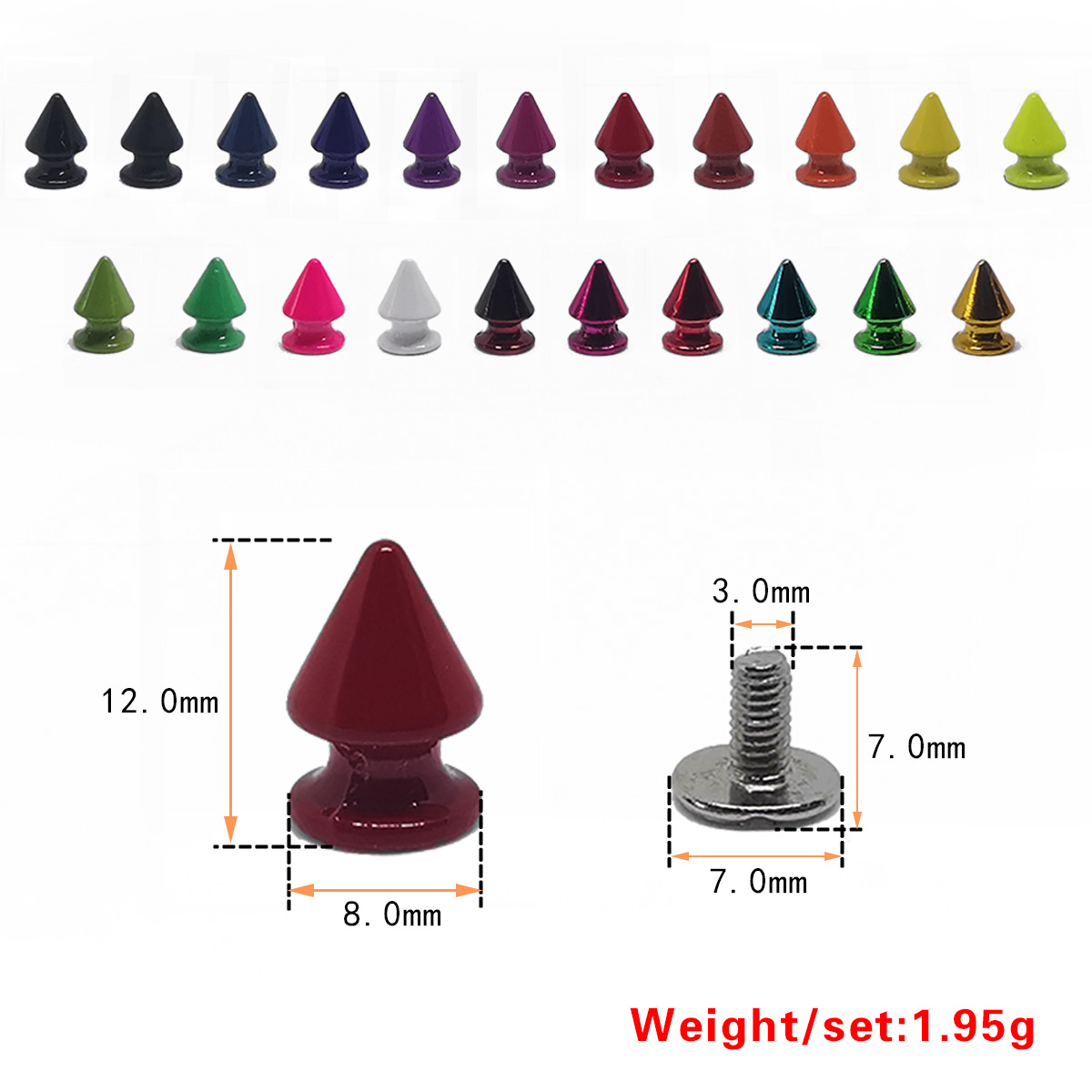 High-grade Alloy Brass Punk Gothic Style Costume Pointed Spike Stud Men Women Rock Bracelets Cool Tree Shape Cone Rivet