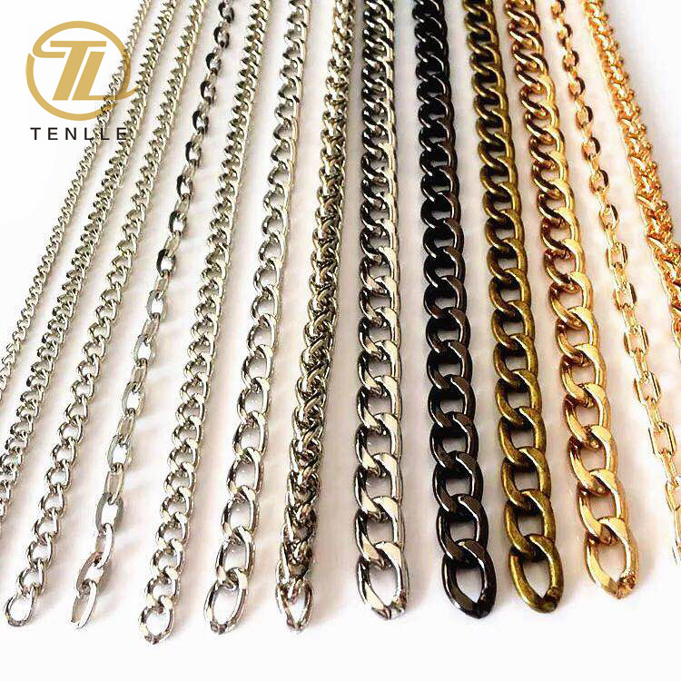 Wholesale  fashion bag chain with hook for purse straps shoulder cross body replacement bag straps handbag chains accessories