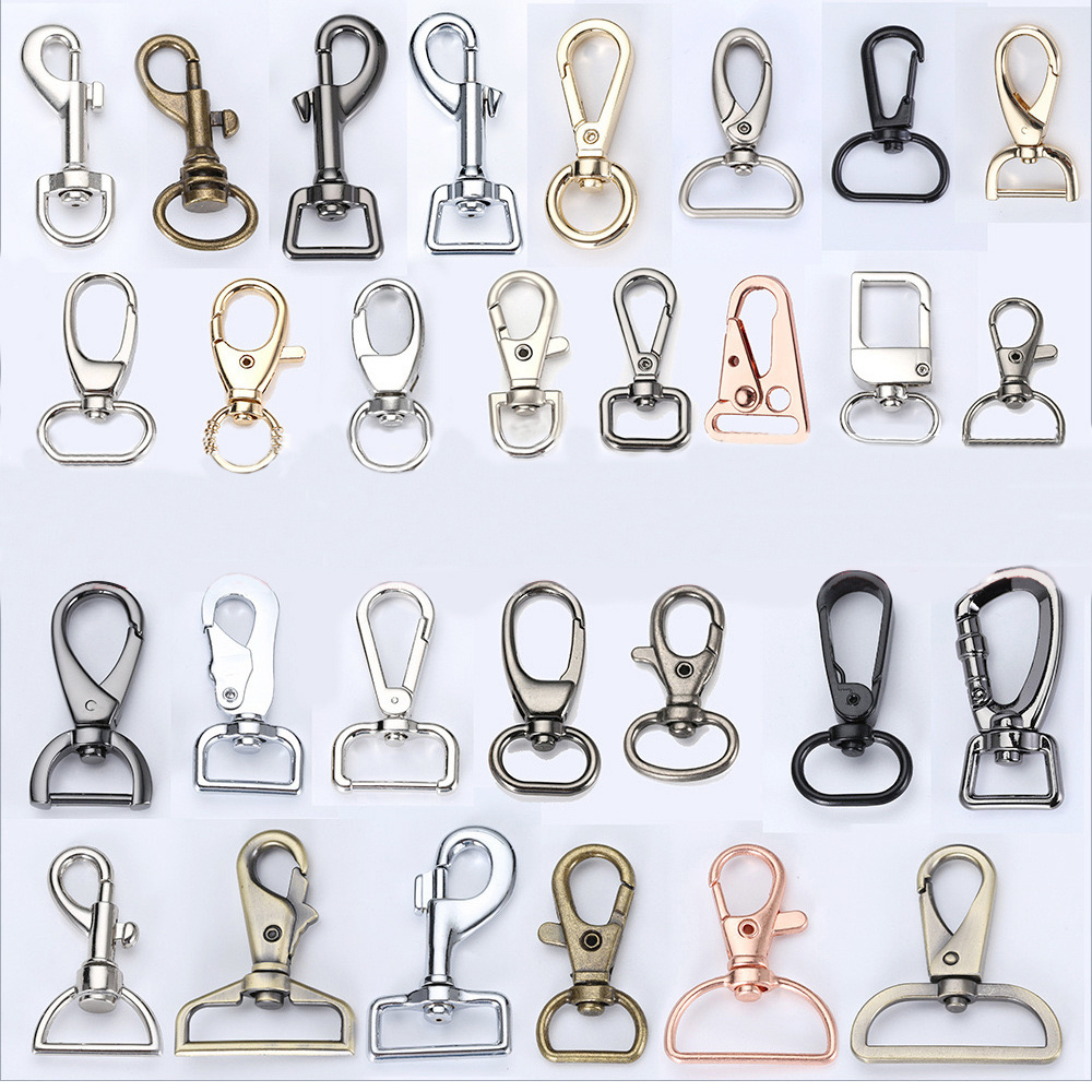 Wholesale Zinc Alloy Metal Lobster Clasps Clips Swivel Snap Hook For Handbag Accessories Pet Dog Collar