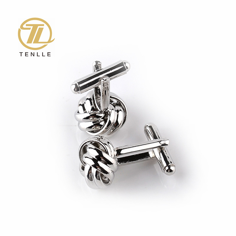 European and American fashion French men's shirt twist cufflinks light luxury trend high-grade suit cufflinks accessories