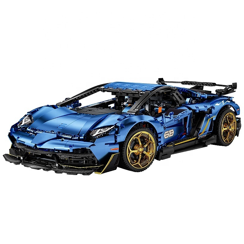 TLH TOYS KBOX 10520 Technical Lamborghinis Aventador SVJ 63 Building blocks Assembly Bricks Toys Kids Christmas Gift 42115